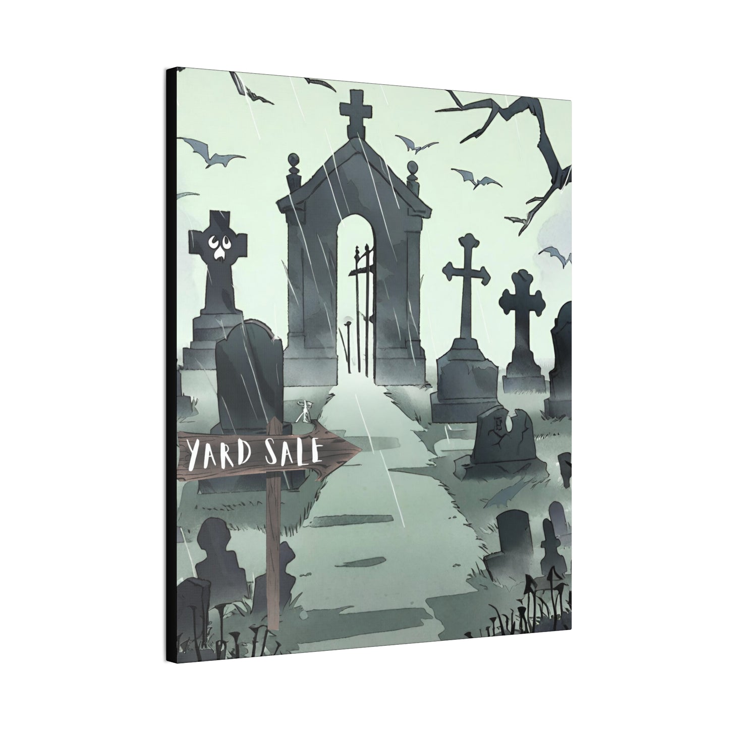 Graveyard Premium Canvas Art