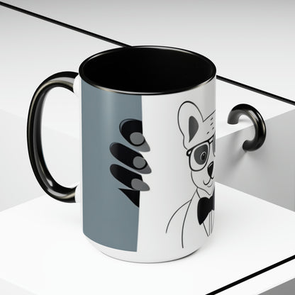 Dog In Suit Coffee Mugs, 15oz