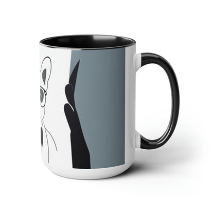 Dog In Suit Coffee Mugs, 15oz