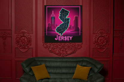 New Jersey Premium Canvas Art