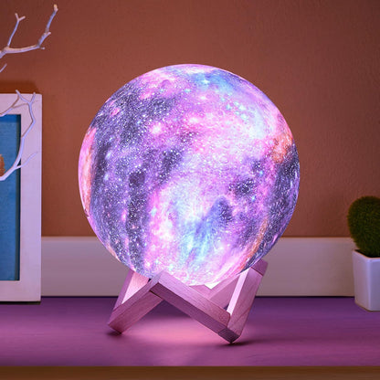 "Magical Moon Lamp 2023 Upgrade: Illuminate Your Space with 16 Colors, Remote Control, and Touch Sensor - Perfect Gift for Kids, Women, and Birthdays!"