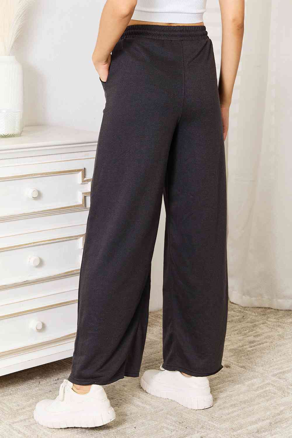 Wide Leg Pocketed Pants