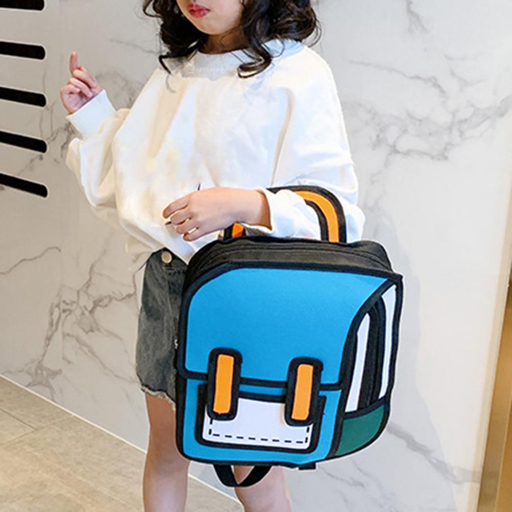 2D Comic Adjustable Strap Bookbag