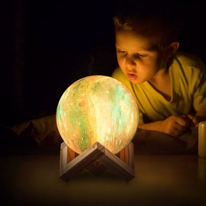 "Magical Moon Lamp 2023 Upgrade: Illuminate Your Space with 16 Colors, Remote Control, and Touch Sensor - Perfect Gift for Kids, Women, and Birthdays!"